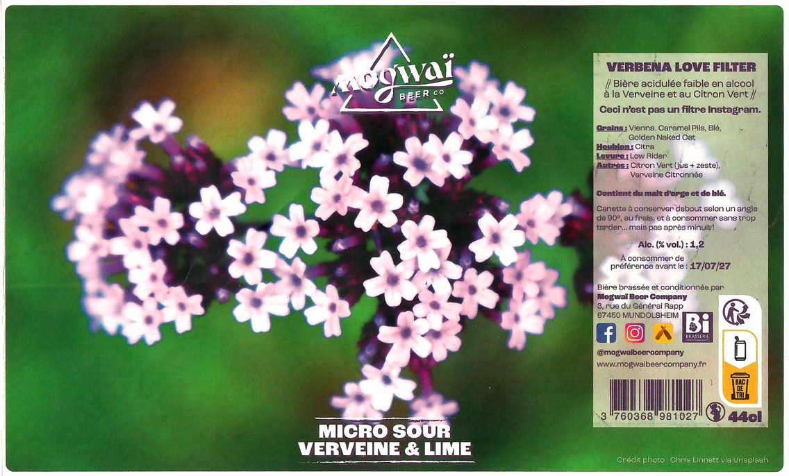 Etiquette BRASSERIE MOGWAI BEER CO 60