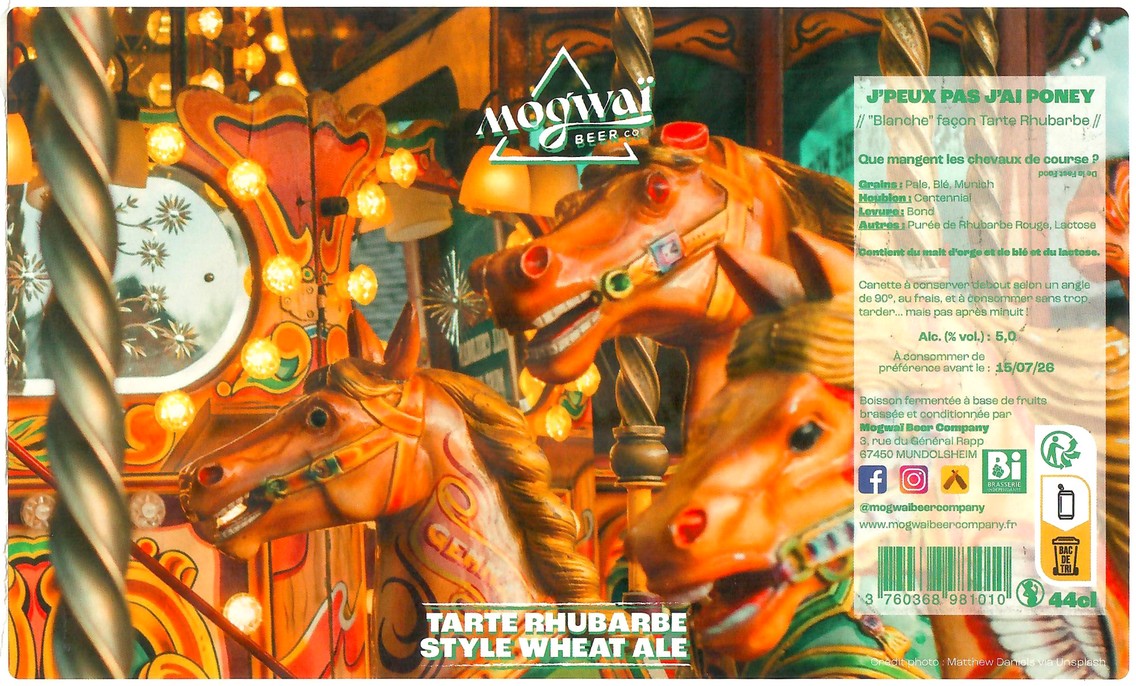 Etiquette BRASSERIE MOGWAI BEER CO 64