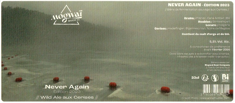 Etiquette BRASSERIE MOGWAI BEER CO 92