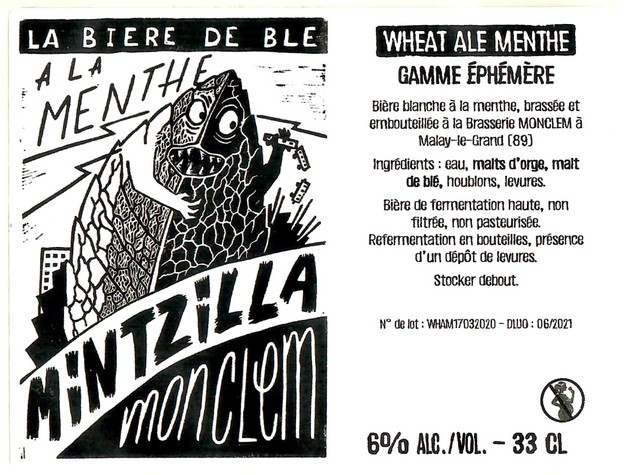 Etiquette BRASSERIE MONCLEM 09