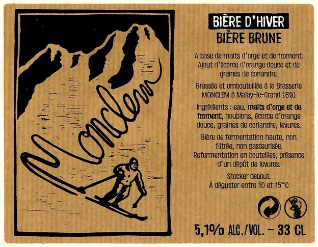 Etiquette BRASSERIE MONCLEM 22