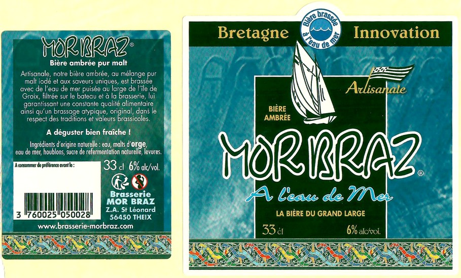 Etiquette BRASSERIE MOR BRAZ 27