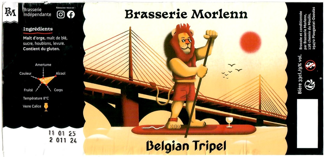 Etiquette BRASSERIE MORLENN 06