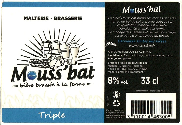 Etiquette BRASSERIE MOUSS BAT 08