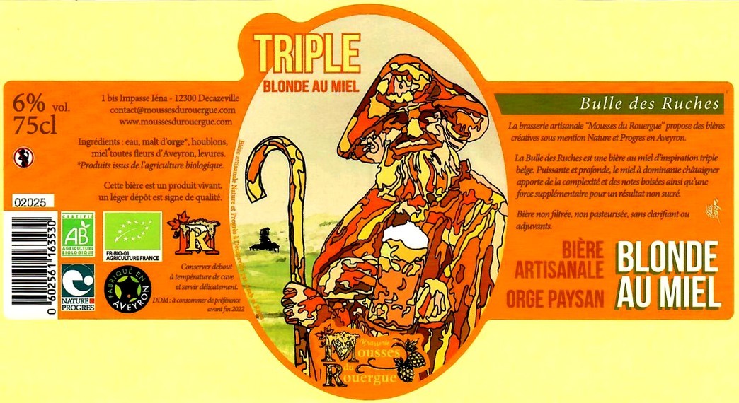 etiquette BRASSERIE MOUSSES DU ROUERGUE 04