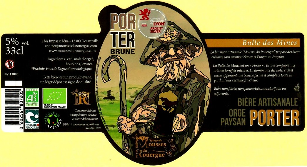 etiquette BRASSERIE MOUSSES DU ROUERGUE 05