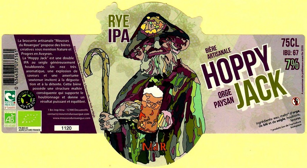 etiquette BRASSERIE MOUSSES DU ROUERGUE 09