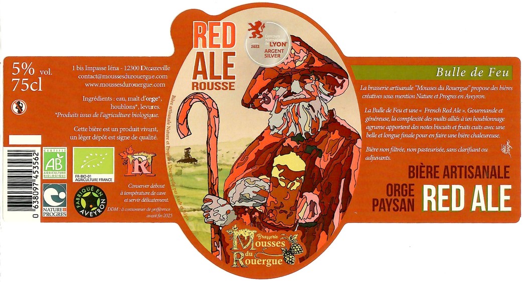 Etiquette BRASSERIE MOUSSES DU ROUERGUE 15