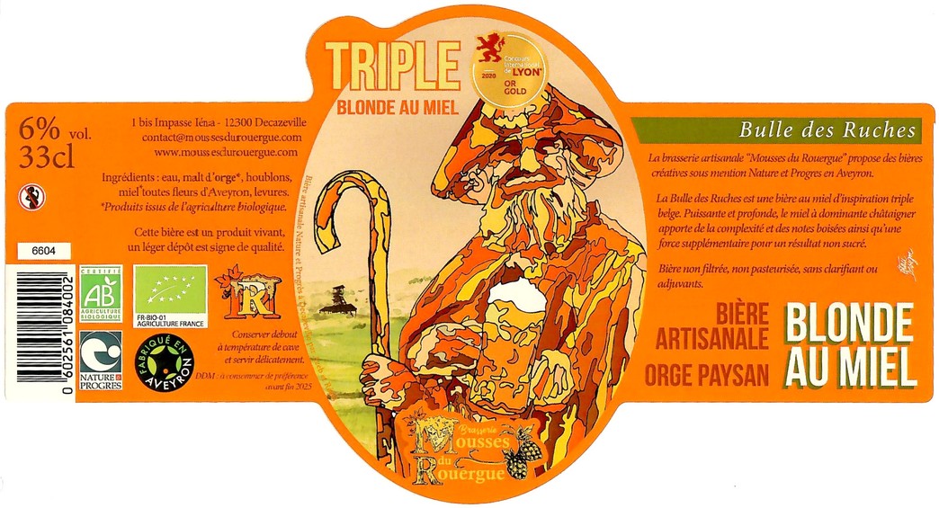 Etiquette BRASSERIE MOUSSES DU ROUERGUE 17