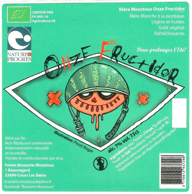 Etiquette BRASSERIE MOUSTOUS 20