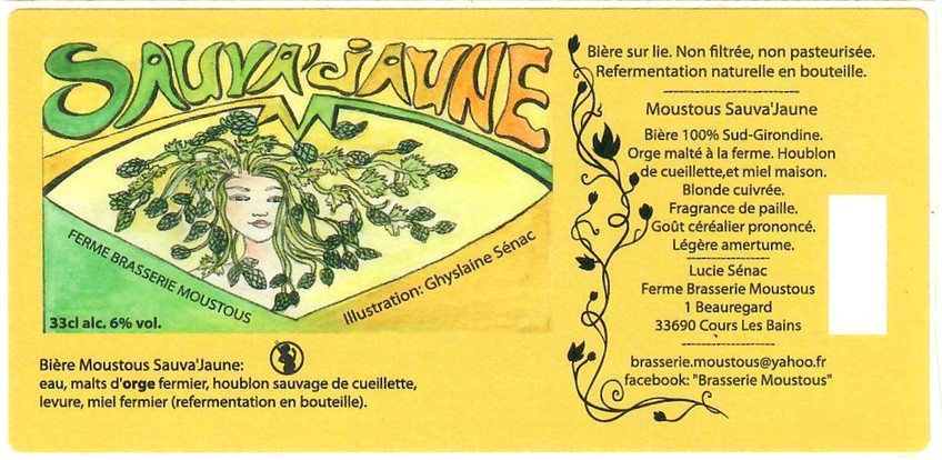 Etiquette BRASSERIE MOUSTOUS 21