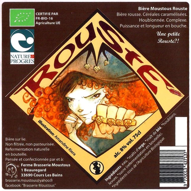 Etiquette BRASSERIE MOUSTOUS 30