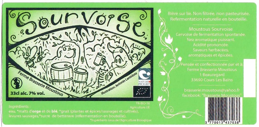 Etiquette BRASSERIE MOUSTOUS 32