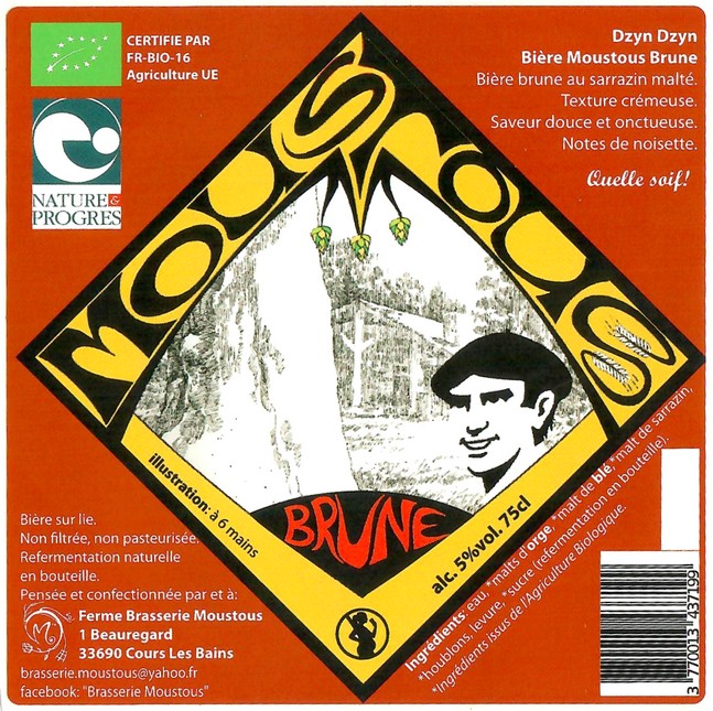 Etiquette BRASSERIE MOUSTOUS 47