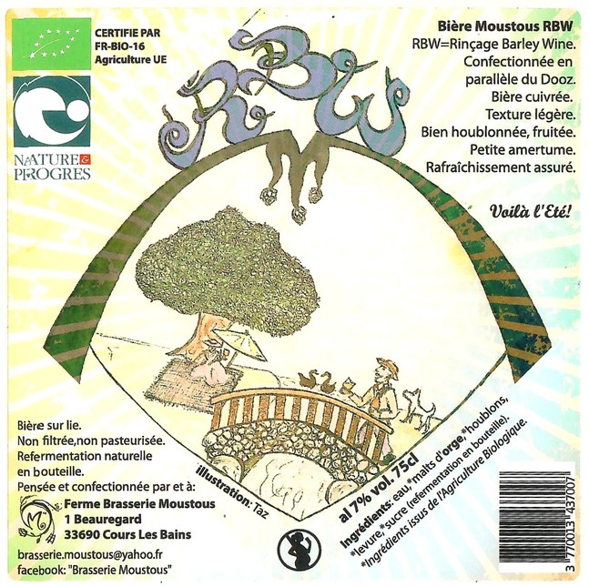 Etiquette BRASSERIE MOUSTOUS 49