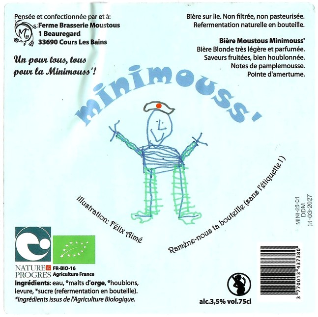 Etiquette BRASSERIE MOUSTOUS 51