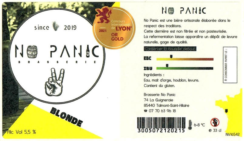 Etiquette BRASSERIE NO PANIC 02