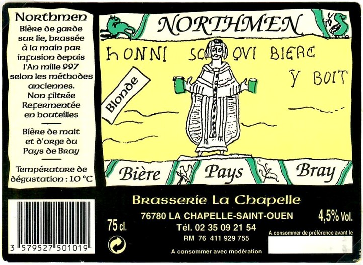 Etiquette BRASSERIE NORTHMAEN 01