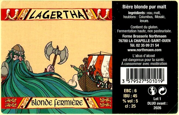 Etiquette BRASSERIE NORTHMAEN 103