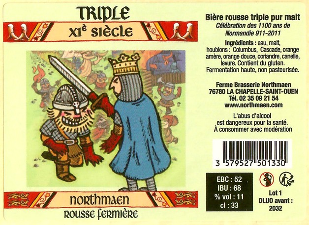 Etiquette BRASSERIE NORTHMAEN 115