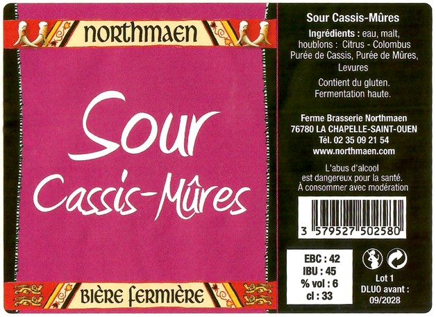 Etiquette BRASSERIE NORTHMAEN 117