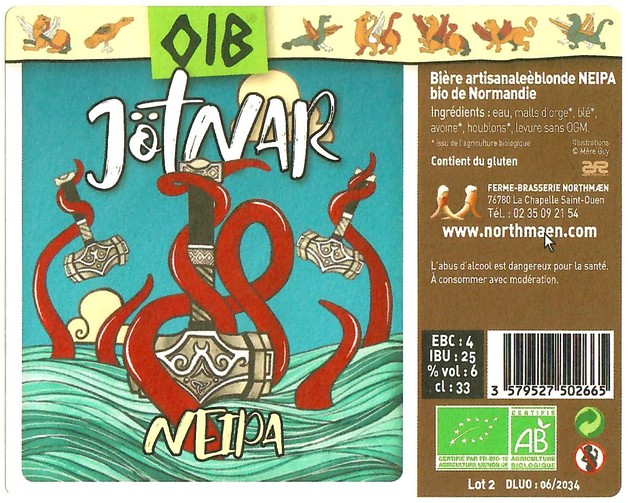 Etiquette BRASSERIE NORTHMAEN 120