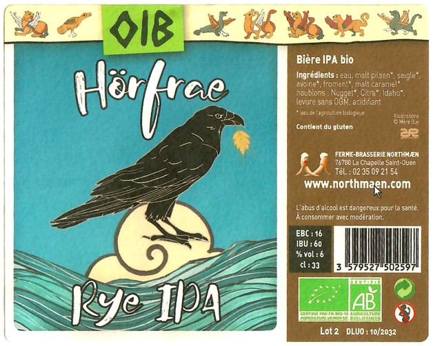 Etiquette BRASSERIE NORTHMAEN 122