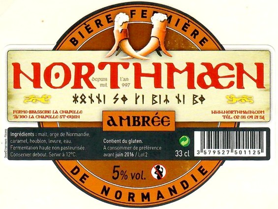 Etiquette BRASSERIE NORTHMAEN 17