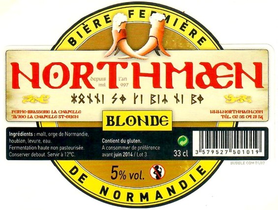 Etiquette BRASSERIE NORTHMAEN 19
