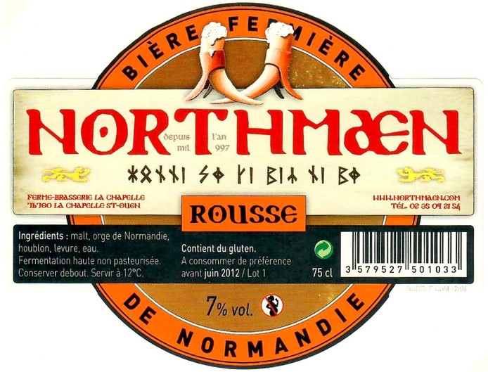 Etiquette BRASSERIE NORTHMAEN 34