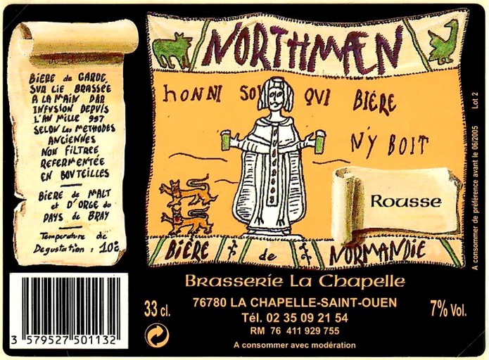 Etiquette BRASSERIE NORTHMAEN 68