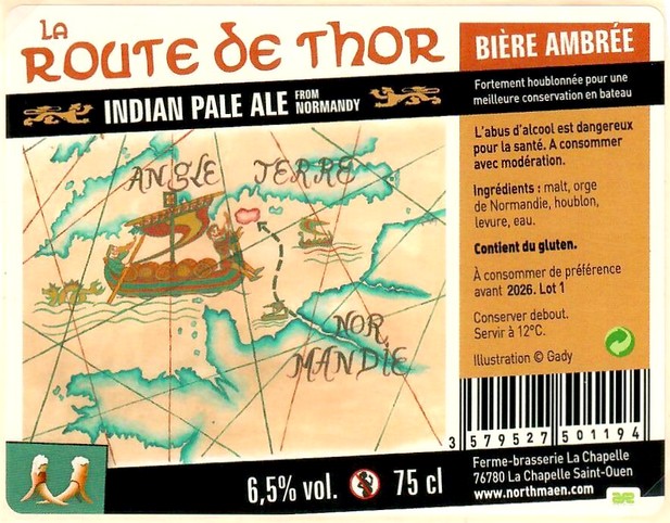 Etiquette BRASSERIE NORTHMAEN 72