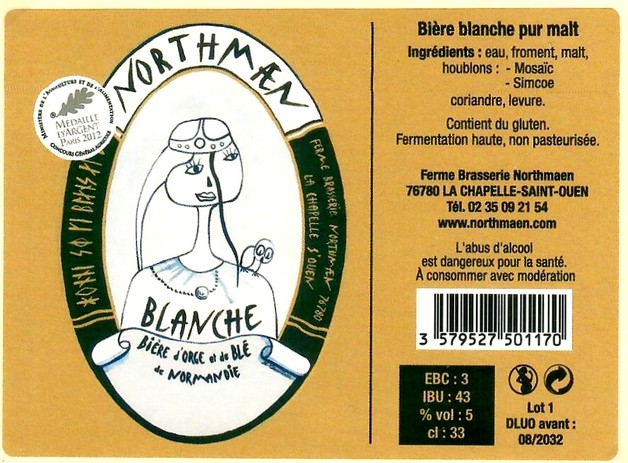 Etiquette BRASSERIE NORTHMAEN 82