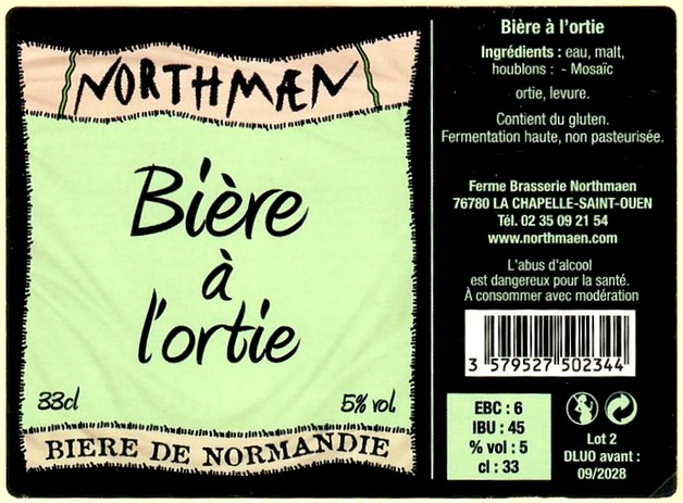 Etiquette BRASSERIE NORTHMAEN 83