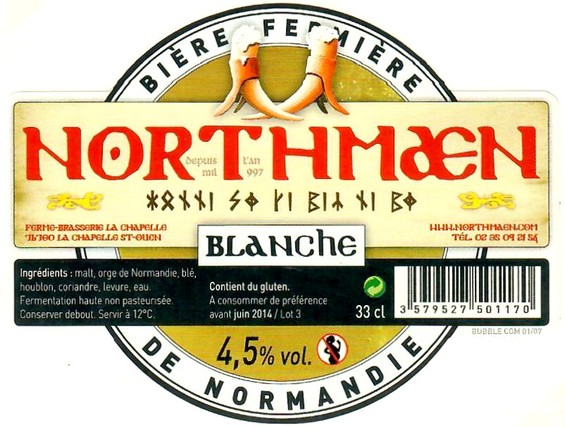 Etiquette BRASSERIE NORTHMAEN 92