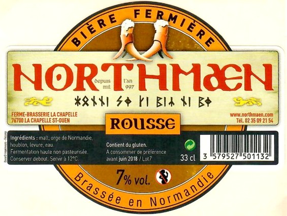 Etiquette BRASSERIE NORTHMAEN 99