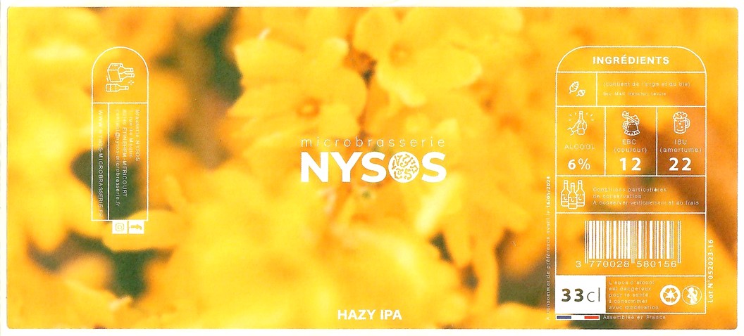 Etiquette BRASSERIE NYSOS 05