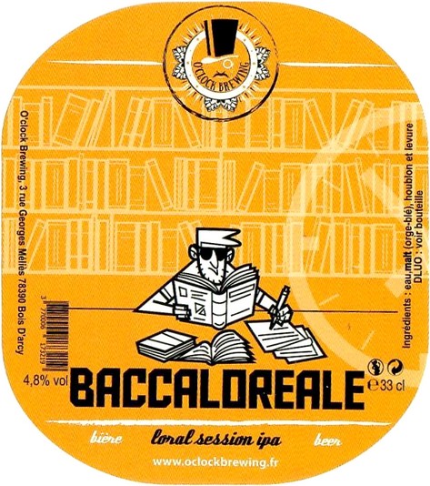 Etiquette BRASSERIE O CLOCK 12