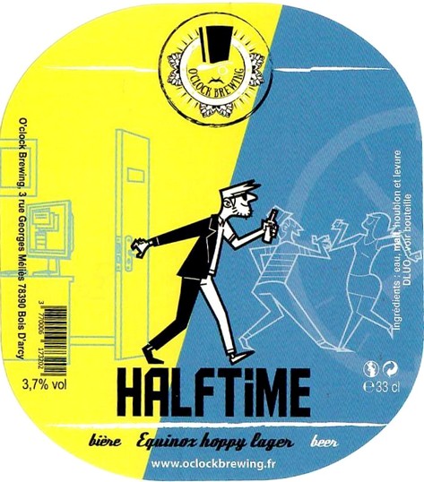 Etiquette BRASSERIE O CLOCK 17