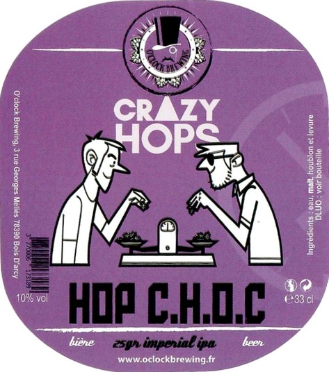 Etiquette BRASSERIE O CLOCK 18