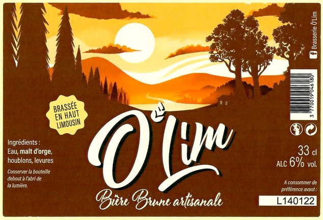 Etiquette BRASSERIE O'LIM 06