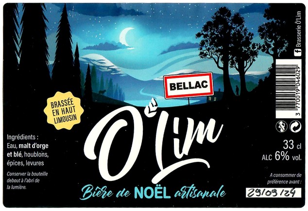 Etiquette BRASSERIE O'LIM 11