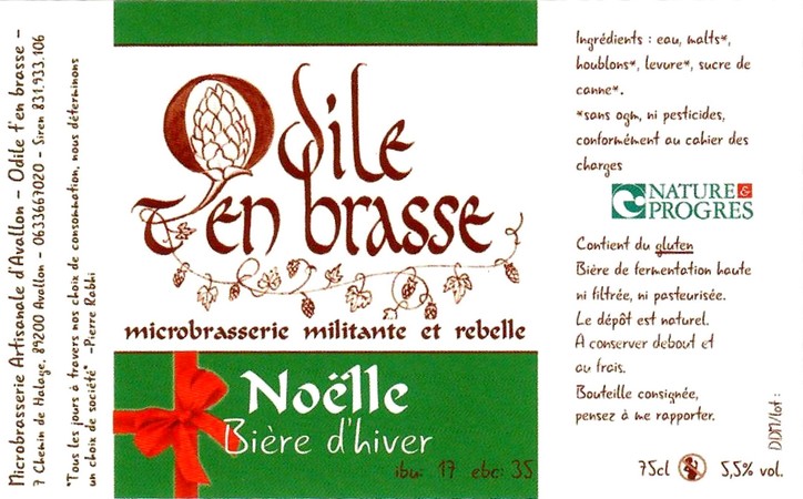 Etiquette BRASSERIE ODILE T'EN BRASSE 04