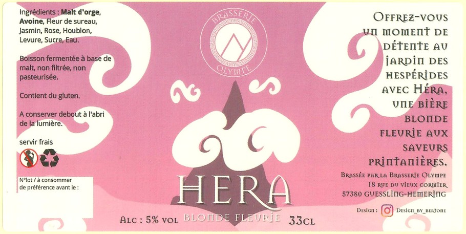 Etiquette BRASSERIE OLYMPE 09