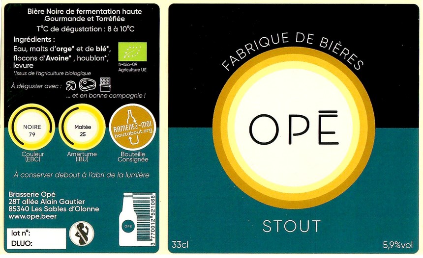 Etiquette BRASSERIE OPE 01