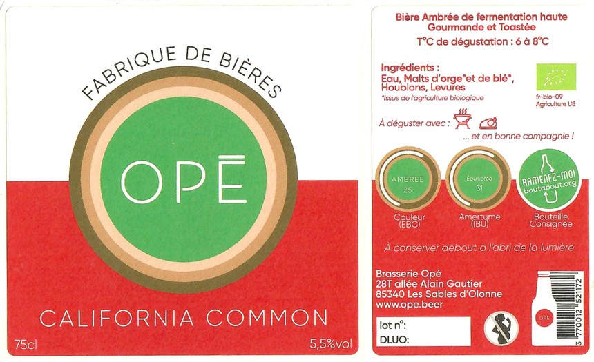 Etiquette BRASSERIE OPE 05