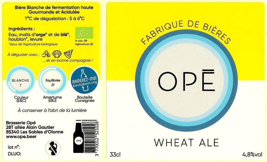 Etiquette BRASSERIE OPE 08