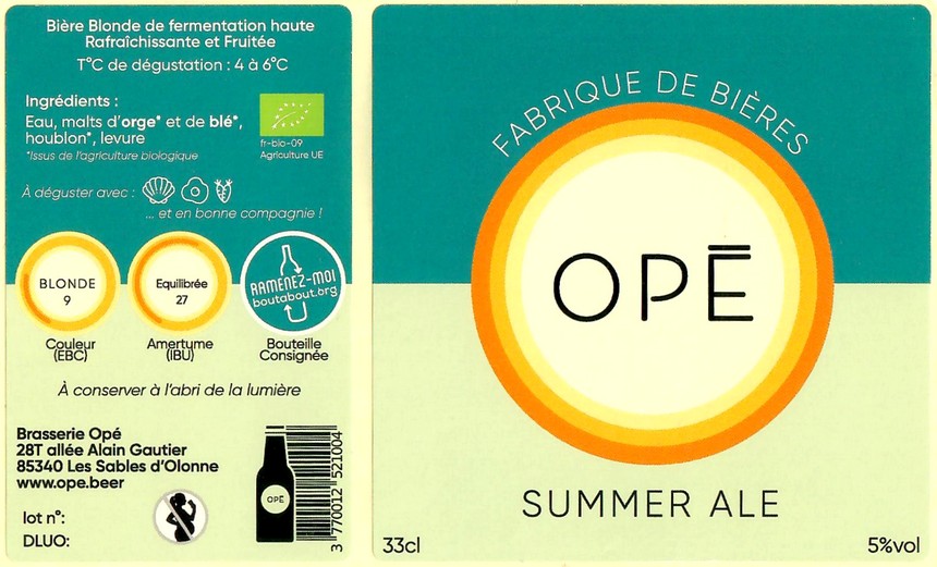 Etiquette BRASSERIE OPE 09