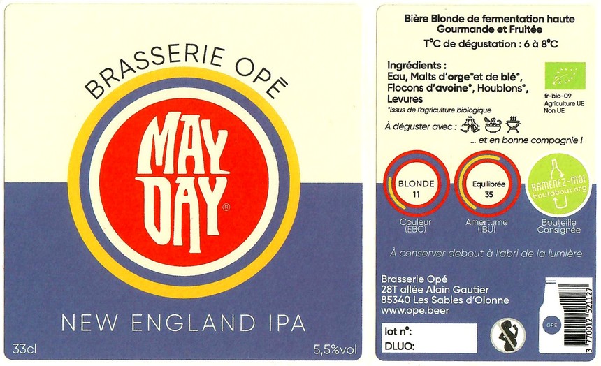 Etiquette BRASSERIE OPE 14