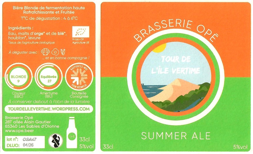 Etiquette BRASSERIE OPE 28